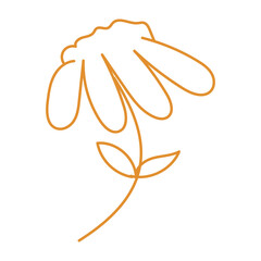 Abstract Flower Line Element