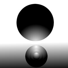 black and white sphere