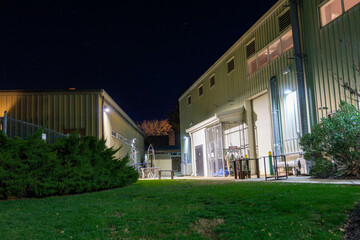 Bucks County Community College at Night, Newtown, Pennsylvania 