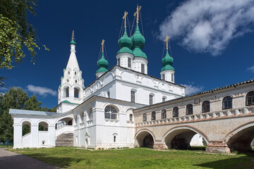 Fototapeta na wymiar Veliky Ustyug, Russia. Archangel Michael Cathedral of former Archangel Michael Monastery. The cathedral was built in 1653-1656.
