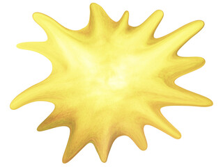 Melting gold isolated circle element, luxury metallic overlay shape, flow edge, metal object with copy space, ring, particle
