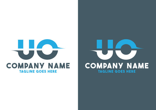 Letter UO logo design vector template, UO logo
