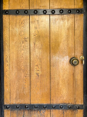 historical inlaid wooden and large door model