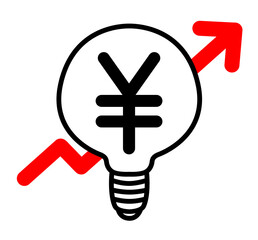 電気料金　値上げ　イメージイラスト