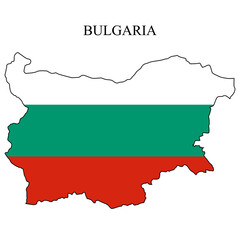 Bulgaria map vector illustration. Global economy. Famous country. Eastern Europe. Europe.