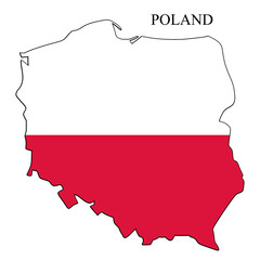 Poland map vector illustration. Global economy. Famous country. Eastern Europe. Europe.