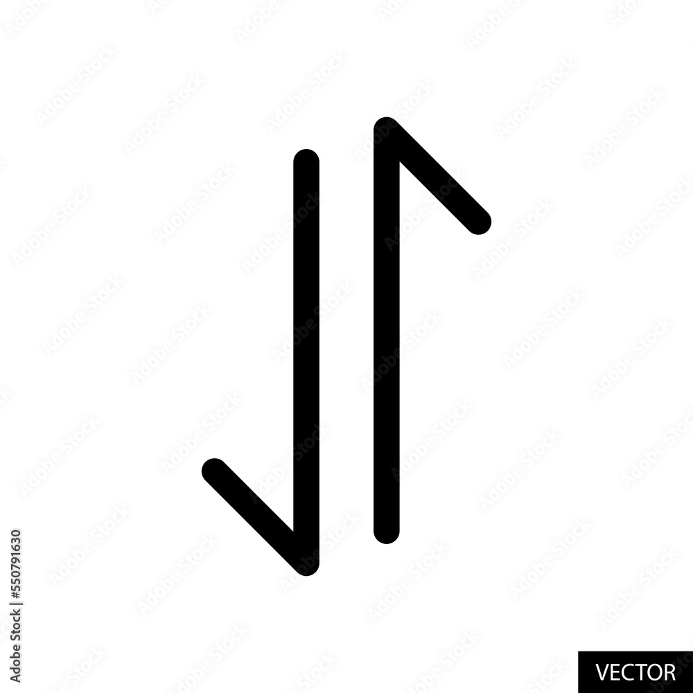 Poster mobile data vector icon in line style design for website design, app, ui, isolated on white backgrou