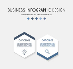 Business infographic design. Flowchart concept. Vector