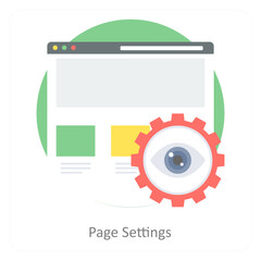 Obraz premium Page Settings