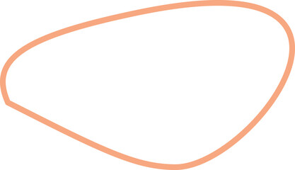 Abstract organic frame shape vector illustration. Minimalistic liquid form border, organic stain or geometric rim spot for modern abstract design or trendy fashion pattern