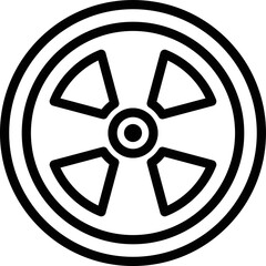 Obraz premium Nuclear Vector Icon Design Illustration