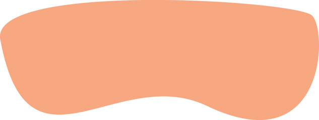 Abstract organic shape vector illustration. Minimalistic liquid form, organic stain or geometric spot for modern abstract design or trendy fashion pattern