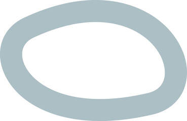 Abstract organic wide frame shape vector illustration. Minimalistic liquid form border, organic stain or geometric rim spot for modern abstract design or trendy fashion pattern