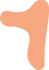 Abstract organic shape vector illustration. Minimalistic liquid form, organic stain or geometric spot for modern abstract design or trendy fashion pattern