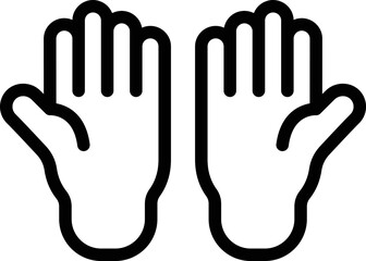 Gloves Vector Icon Design Illustration