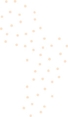 Abstract dotted organic shape vector illustration. Minimalistic liquid form, organic dashed stain or geometric dotty spot for modern abstract design or trendy fashion pattern