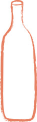 Fototapeta premium Hand drawn bottle icon