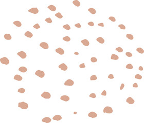 Abstract dotted organic shape vector illustration. Minimalistic liquid form, organic dashed stain or geometric dotty spot for modern abstract design or trendy fashion pattern