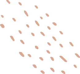 Abstract dotted organic shape vector illustration. Minimalistic liquid form, organic dashed stain or geometric dotty spot for modern abstract design or trendy fashion pattern