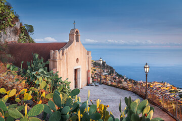 Taormina, Sicily, Italy at Dusk