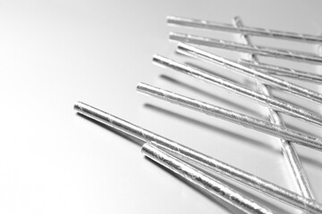 Concept of Silver, different silver textures and items