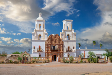 Tucson, Arizona, USA at historic  Mission San Xavier del Bac