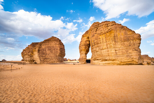 Al Ula, Saudi Arabia, 28 October 2022 : Elephant Rock at Al-Ula, Saudi Arabia