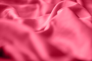 Smooth magenta silk or satin can use as background