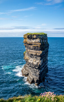The Dun Briste Sea Stack Off The Cliffs Of Downpatrick Head In County Mayo - Ireland