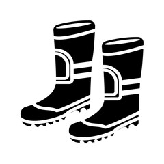 safety boots on a white background