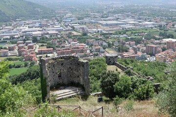 Mercato San Severino - Panorama dalla seconda cinta muraria del Castello Sanseverino