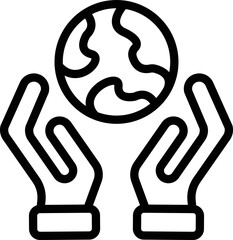 Save the World Vector Icon Design Illustration