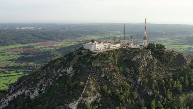 sommet du monte toro &agrave; Minorque, &icirc;les bal&eacute;ares en Espagne
