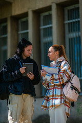Angry high school girl