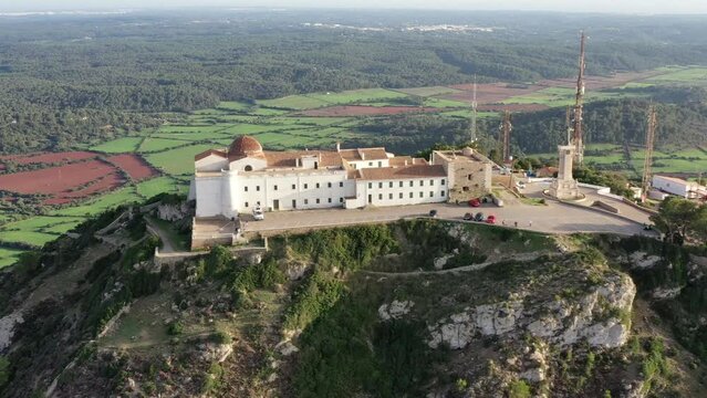 sommet du monte toro &agrave; Minorque, &icirc;les bal&eacute;ares en Espagne