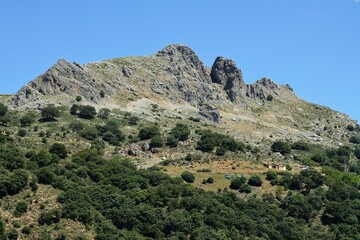 Fototapeta na wymiar Mirador del Valle del Genal en Málaga, Andalucía, España