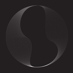 Abstract oval Lines Background with geometric circles . Vector rotating ellipse Line Design . Poster template . Concentric circles logo .Minimal art 