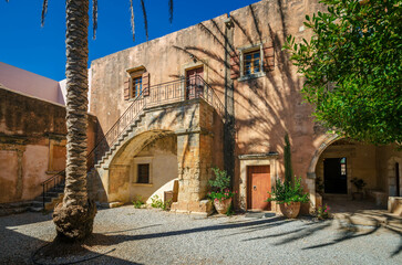 Arkadi Monastery (in Greek Moní Arkadíou) is an Eastern Orthodox monastery, situated near Rethymno. It is one of the most historic monasteries on Crete.