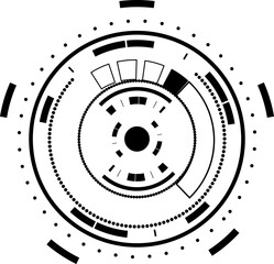 Tech circle technology black electronic global network online decorative abstract background web vector illustration