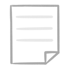 Obraz premium Paper note hand drawn icon design illustration elements.