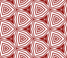 Striped hand drawn pattern. Maroon symmetrical