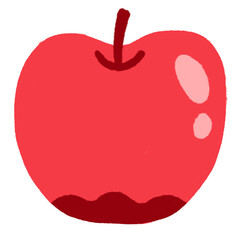 Apple hand drawn icon design illustration elements.