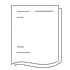 Paper document hand drawn icon design illustration elements.