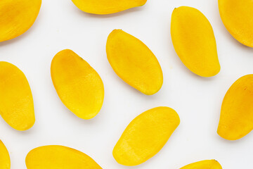 Tropical fruit, Mango on white