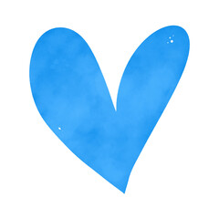 Blue Watercolor Heart