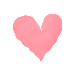 Pastel Red Watercolor Heart