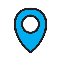 Location pin icon on map