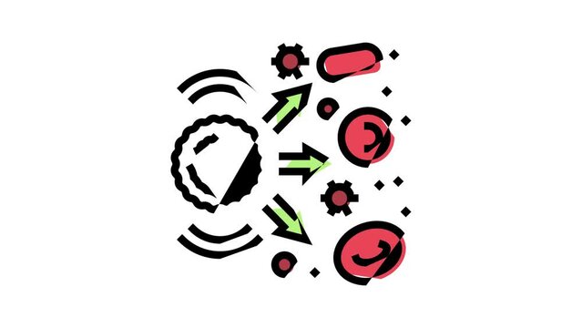 hypersensitivity blood color icon animation