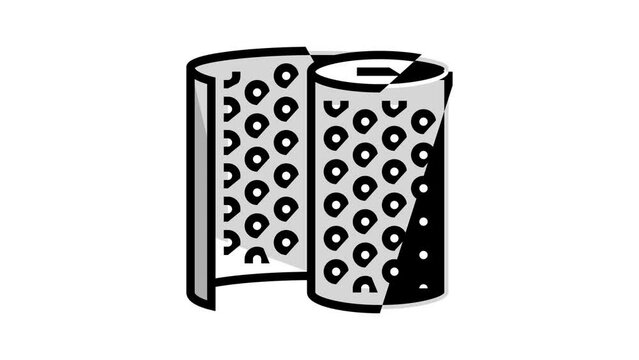bubble wrap plastic color icon animation