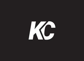 K C monogram logo design and company logo.